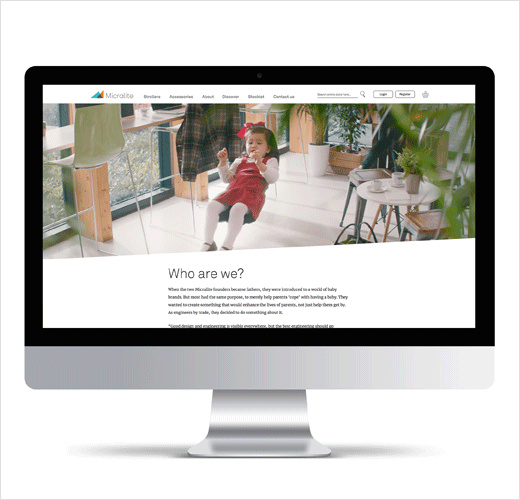 Micralite嬰兒旅行車童車新品牌形象設(shè)計(jì)-網(wǎng)站設(shè)計(jì)