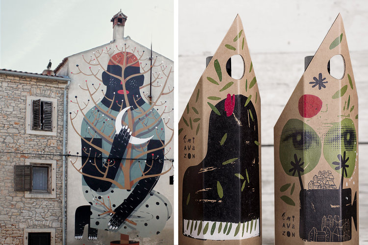 Chiavalon橄欖油包裝設(shè)計，設(shè)計靈感源自克羅地亞的傳統(tǒng)建筑和當(dāng)代藝術(shù)