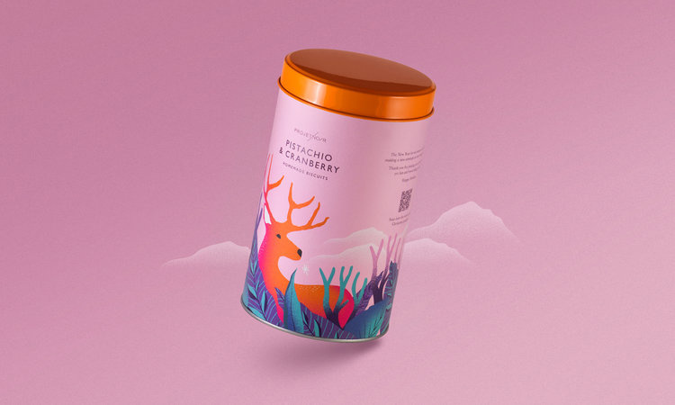 Noir 罐裝餅干禮盒包裝設(shè)計(jì),非常美麗的藝術(shù)插畫（廘）