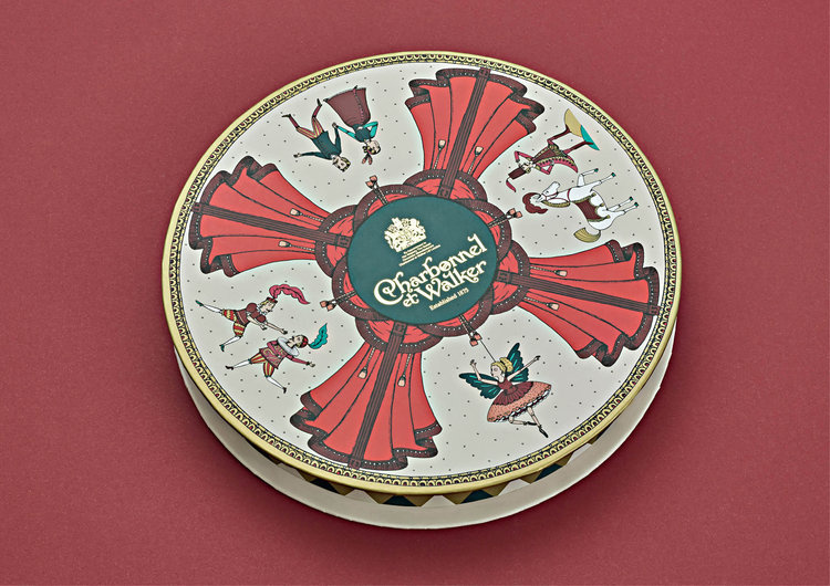 Charbonnel圣誕節(jié)巧克力禮品包裝設(shè)計(jì)，設(shè)計(jì)靈感來自芭蕾舞劇院與童話故事