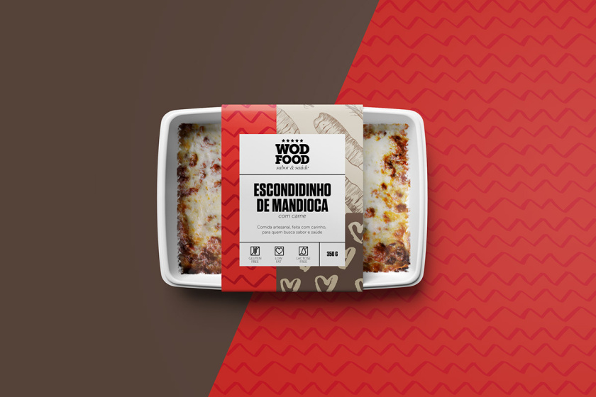 WOD健身營養(yǎng)餐食品包裝設(shè)計(jì)，突出健康、新鮮與手工制作