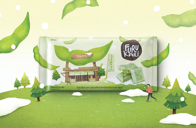 日本Furukari休閑零食小吃食品包裝,可愛的水果甜點屋插畫風包裝設(shè)計 日本Furukari休閑零食小吃食品包裝,可愛的水果甜點屋插畫風包裝設(shè)計