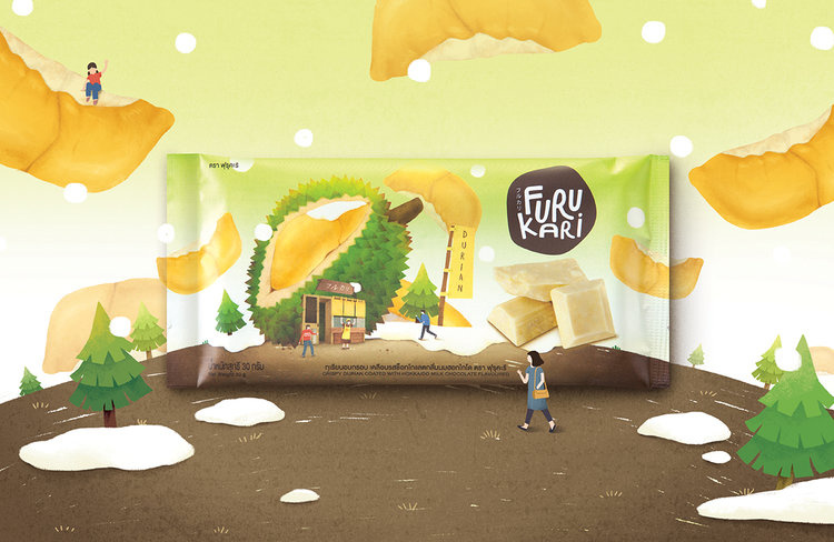 日本Furukari休閑零食小吃食品包裝,可愛的水果甜點屋插畫風包裝設(shè)計 日本Furukari休閑零食小吃食品包裝,可愛的水果甜點屋插畫風包裝設(shè)計