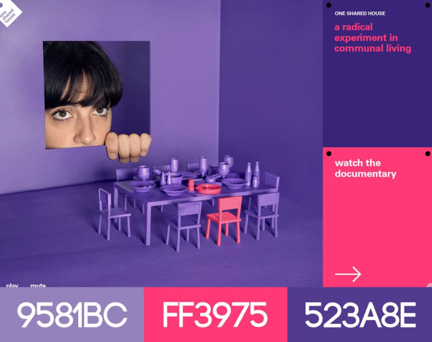 網(wǎng)站設(shè)計(jì)配色方案-一個(gè)共享的房子