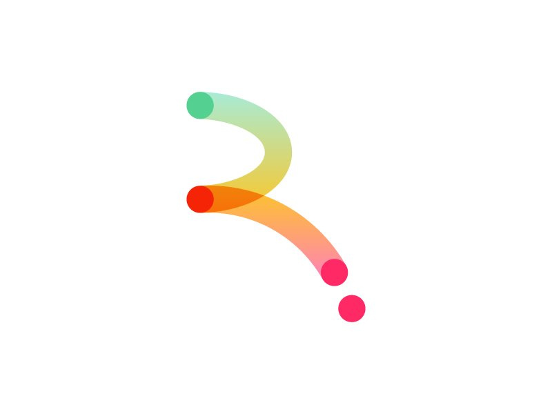 完美配色和創(chuàng)意造型的logo設(shè)計-反彈標(biāo)記