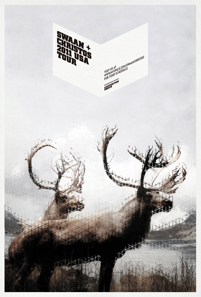 另類前衛(wèi)藝術風格創(chuàng)意海報設計靈感-時尚前衛(wèi)藝術型-動物篇