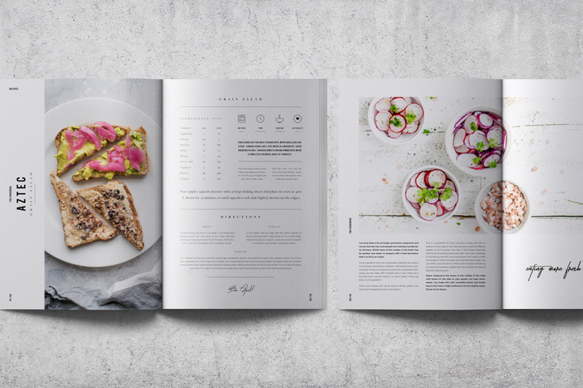 非常藝術感的廚師烹飪餐飲畫冊設計-上海畫冊設計公司