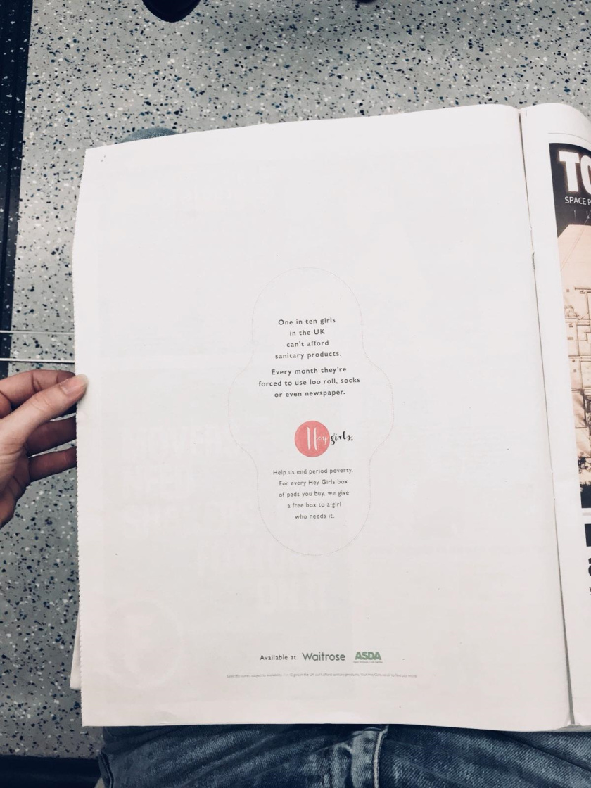 《嘿，女孩》（Hey girls）衛(wèi)生墊公益廣告創(chuàng)意營銷