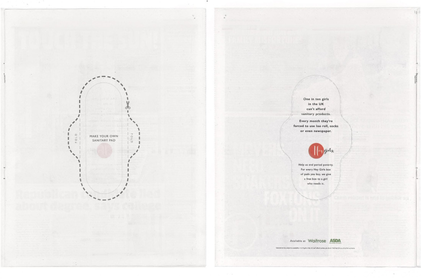 《嘿，女孩》（Hey girls）衛(wèi)生墊公益廣告創(chuàng)意營銷