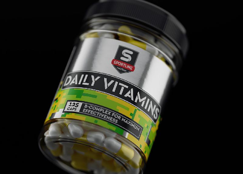 Sportline運(yùn)動營養(yǎng)補(bǔ)充劑包裝設(shè)計(jì)，金屬風(fēng)+多彩色，展現(xiàn)運(yùn)動活力