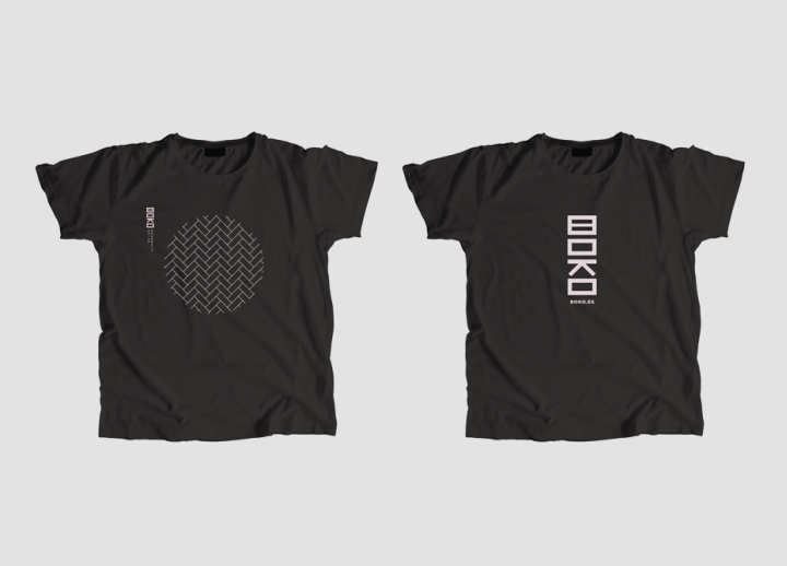 外賣送餐品牌Boko品牌vi設(shè)計(jì)，幾何線條排列組合設(shè)計(jì)