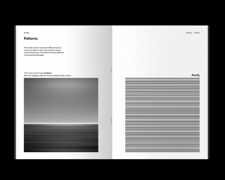 黑酷風(fēng)格男性護(hù)膚品化妝品包裝設(shè)計(jì)，設(shè)計(jì)靈感來自海洋和水