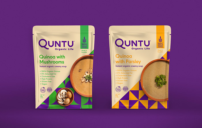Quntu 有機(jī)生活零食甜點即食食品包裝設(shè)計,靈感源自拉丁美洲的幾何圖案 Quntu 有機(jī)生活零食甜點即食食品包裝設(shè)計,靈感源自拉丁美洲的幾何圖案