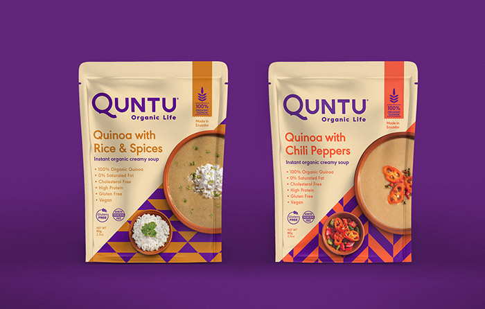 Quntu 有機(jī)生活零食甜點即食食品包裝設(shè)計,靈感源自拉丁美洲的幾何圖案 Quntu 有機(jī)生活零食甜點即食食品包裝設(shè)計,靈感源自拉丁美洲的幾何圖案