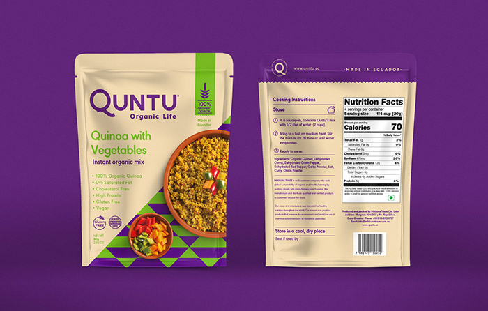 Quntu 有機(jī)生活零食甜點即食食品包裝設(shè)計,靈感源自拉丁美洲的幾何圖案 Quntu 有機(jī)生活零食甜點即食食品包裝設(shè)計,靈感源自拉丁美洲的幾何圖案