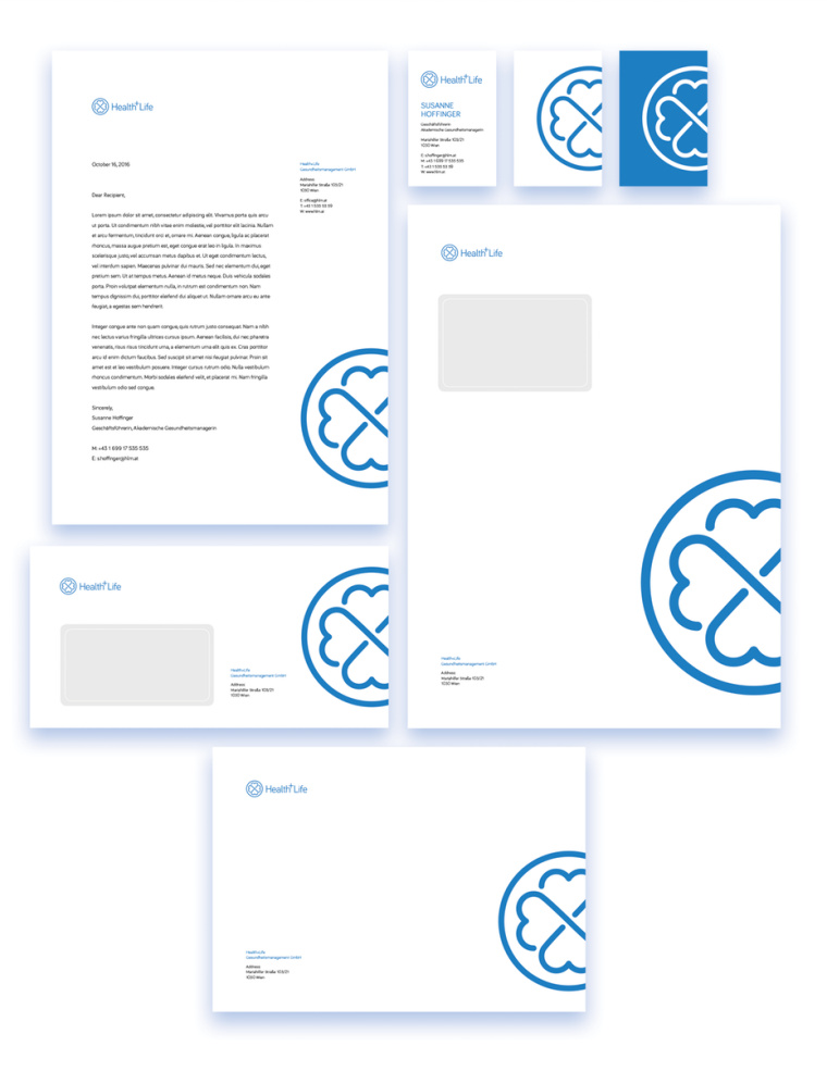 很好運用四葉草logo的全套品牌辦公文具用品vi設(shè)計