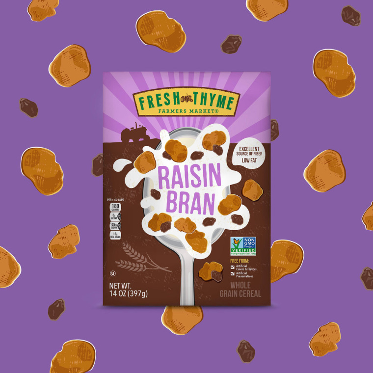 Fresh Thyme 兒童與成人谷物系列有機(jī)食品包裝設(shè)計(jì),大膽醒目的插畫 Fresh Thyme 兒童與成人谷物系列有機(jī)食品包裝設(shè)計(jì),大膽醒目的插畫