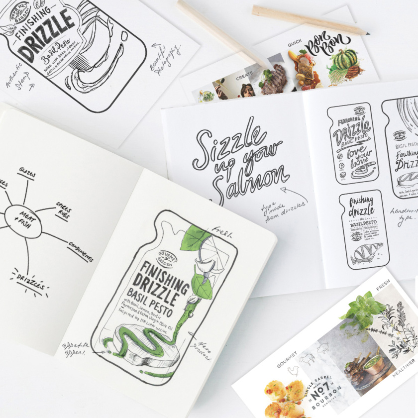 Gourmet Garden美食花園袋裝醬料包包裝設(shè)計，展現(xiàn)自然清新的美味