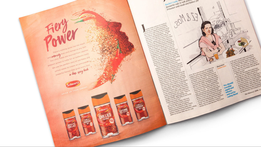 Schwartz 調(diào)料品包裝設(shè)計，展現(xiàn)了“味道，顏色和質(zhì)地”