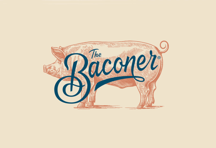 Baconer真空熏肉培根手工品牌形象設(shè)計(jì)-logo設(shè)計(jì)