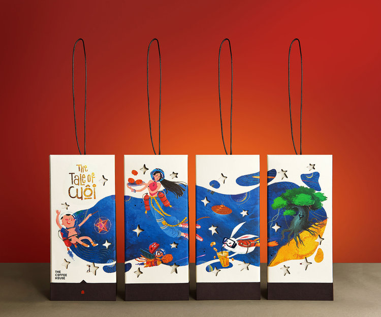 The Coffee House 限量版月餅禮盒包裝設計“兒童油畫插畫風” The Coffee House 限量版月餅禮盒包裝設計“兒童油畫插畫風”