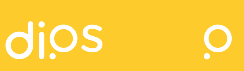 科技和電力黃色標(biāo)志-di.os標(biāo)志logo設(shè)計(jì)