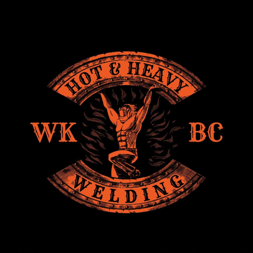 堅固和堅韌的重金屬logo設(shè)計-便攜式焊接公司標(biāo)志設(shè)計