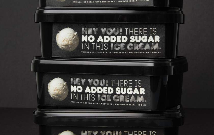 Wauw冰淇淋品牌新logo設(shè)計(jì)和包裝設(shè)計(jì)，源自第一勺的味蕾驚喜感覺