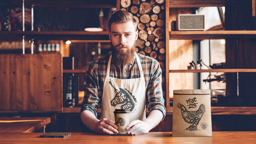 Решение 俄羅斯面餅餐廳餐飲品牌形象vi設(shè)計“獨角獸與動物”插畫風(fēng)