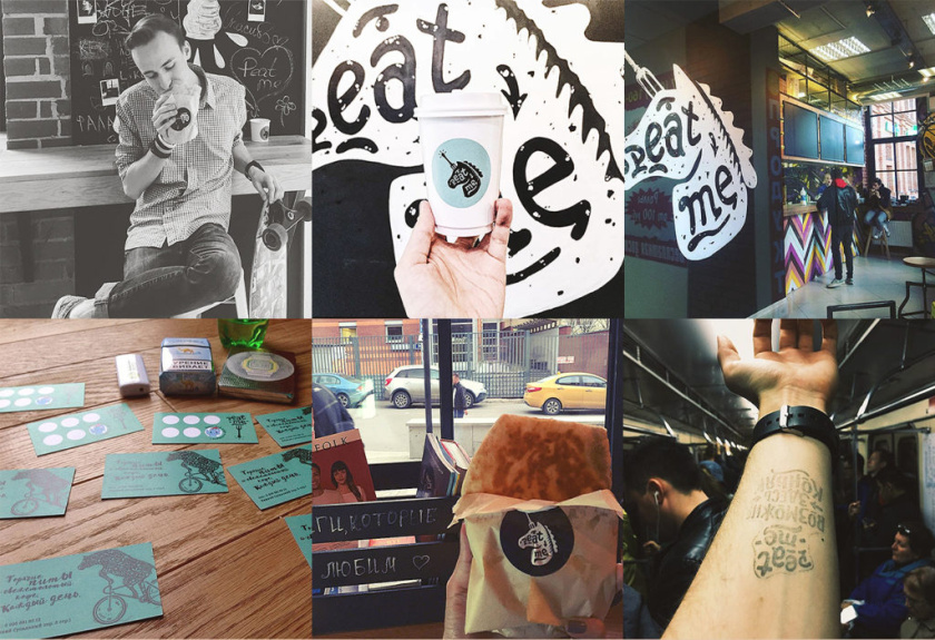 Решение 俄羅斯面餅餐廳餐飲品牌形象vi設(shè)計“獨角獸與動物”插畫風(fēng)