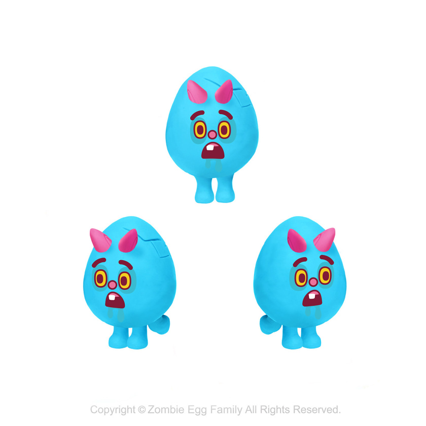 僵尸蛋家族人物設(shè)計(jì)，雞蛋3D吉祥物設(shè)計(jì)