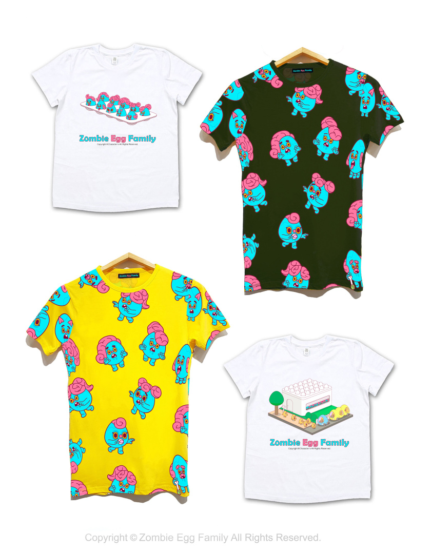 僵尸蛋家族雞蛋3D人物吉祥物設(shè)計(jì)-延伸物品應(yīng)用設(shè)計(jì)