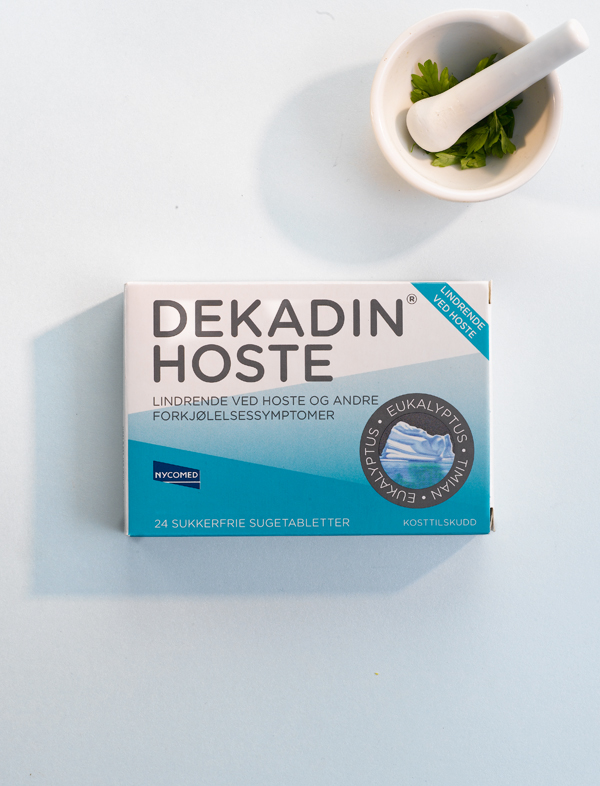 Nycomed 喉嚨痛錠劑系列藥品包裝盒設(shè)計(jì)，深淺同色配色風(fēng)格