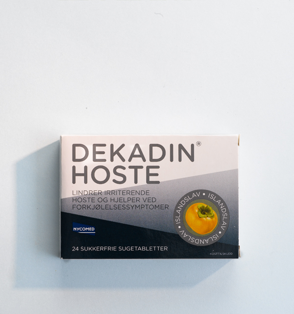 Nycomed 喉嚨痛錠劑系列藥品包裝盒設(shè)計(jì)，深淺同色配色風(fēng)格