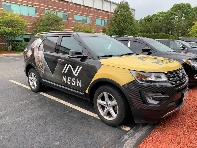 新英格蘭體育網(wǎng)NESN更新logo設(shè)計-汽車車身logo