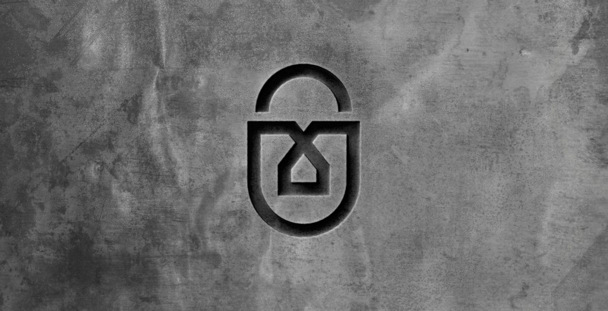 Techsonic 電子安全監(jiān)控設(shè)備公司logo設(shè)計，盾牌+鎖+房子