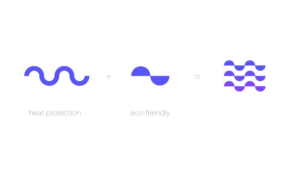 Preveco高科技涂料商標(biāo)logo設(shè)計(jì)“流動(dòng)的半圓”圖形