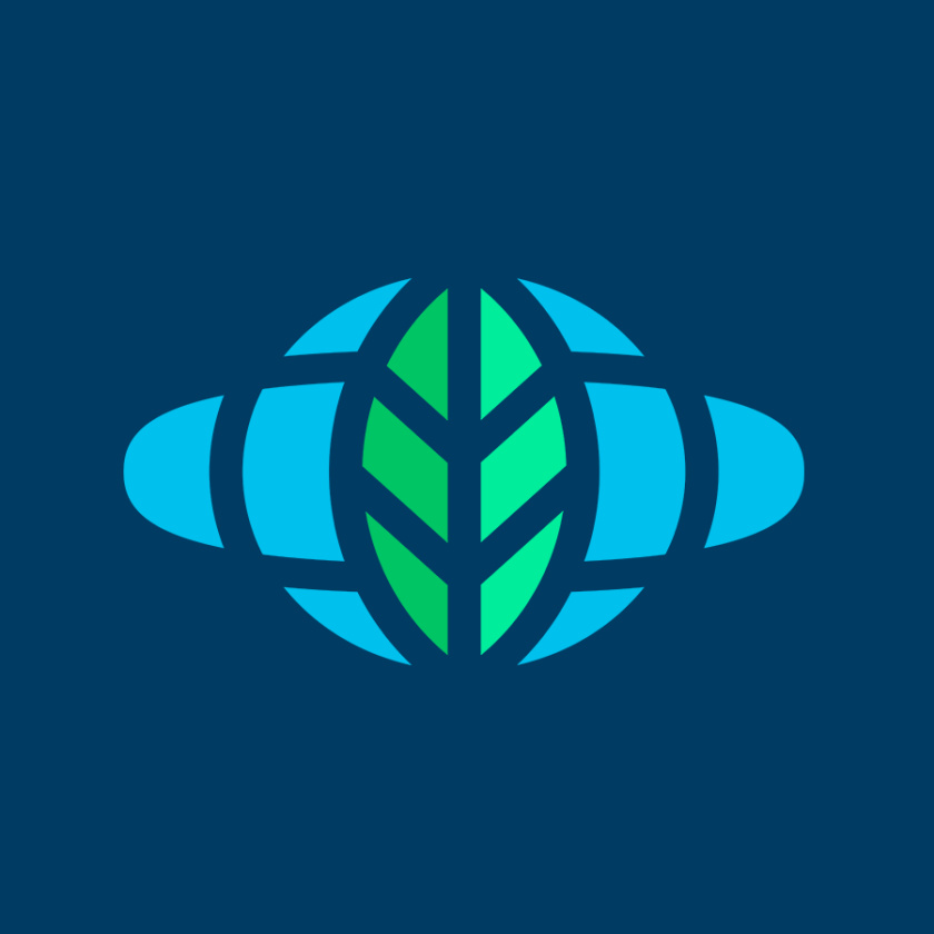 藍(lán)綠色收集項(xiàng)目logo設(shè)計(jì)