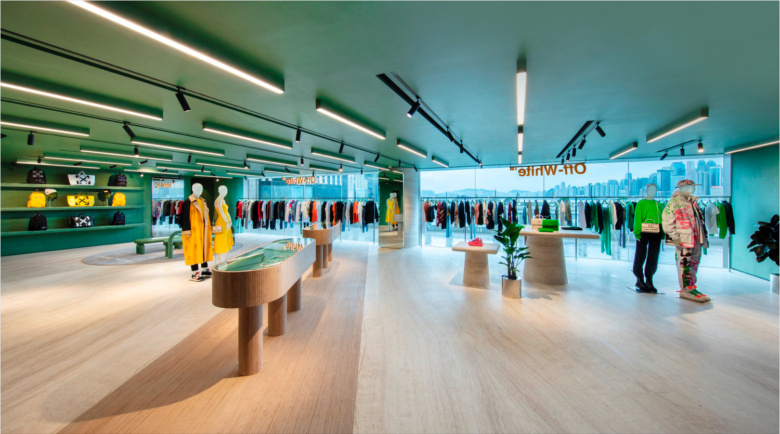 K11 Musea 服裝店鋪空間設計，柔軟形狀和溫暖材料為標志的店鋪設計