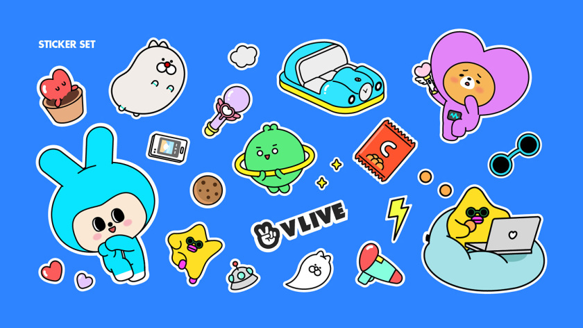 V CREW 超萌開愛風(fēng)格吉祥物設(shè)計(jì)，人物性格設(shè)定與表情包設(shè)計(jì)