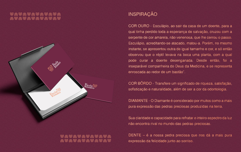 Dra. Paula Rissato 牙醫(yī)齒科診所logo設(shè)計(jì)vi設(shè)計(jì)，溫暖的線條風(fēng)格