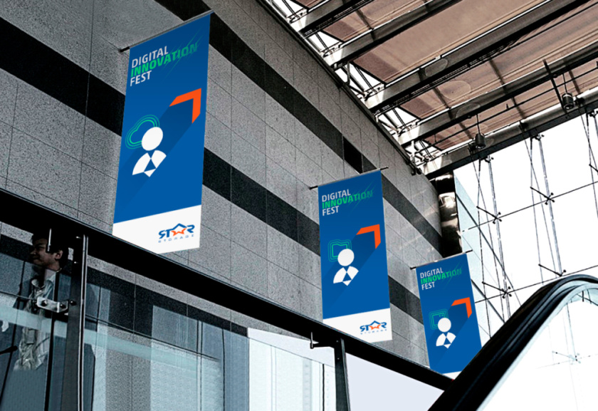 數(shù)字技術(shù)活動會議品牌視覺表達(dá)vi設(shè)計和體驗設(shè)計-宣傳海報設(shè)計