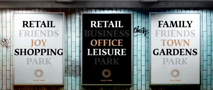 Iulius Town 商業(yè)中心品牌命名與logo設計-月桂花環(huán)