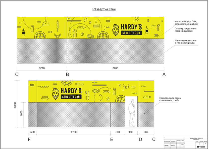 Hardy街頭快餐餐飲室內(nèi)空間設(shè)計(jì)與食品卡車柜臺(tái)設(shè)計(jì)