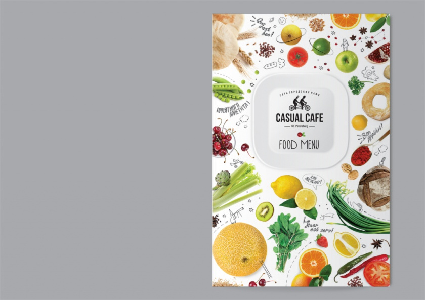 咖啡館酒吧菜單設計，產(chǎn)品實物圖片+自由的線條