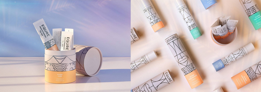 EQURE 牙膏與口腔牙齒護理產(chǎn)品品牌形象策劃與包裝設(shè)計，源于線條裝飾藝術(shù)風格