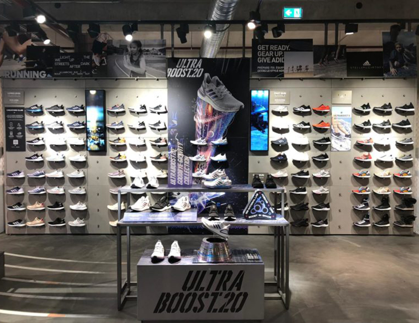 adidas UltraBoost 20 體育用品店鋪空間設(shè)計(jì)，如何以引人入勝的品牌體驗(yàn)征服世界