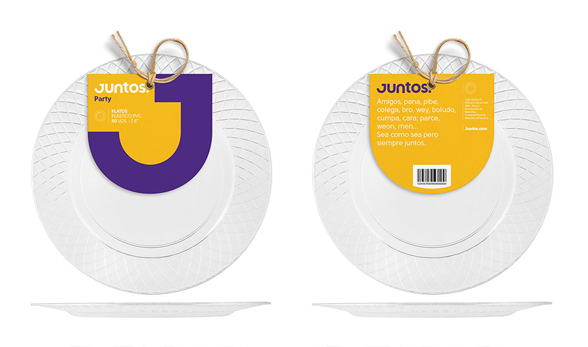 Juntos 塑料餐具品牌形象包裝設(shè)計(jì)