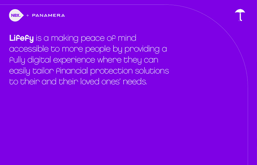 lifefy在線保險品牌logo設(shè)計，傘元素+字母L