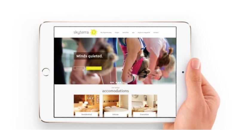 SKYTERRA健康減肥養(yǎng)生中心品牌形象重塑-logo設(shè)計vi設(shè)計，活力射線+人體元素